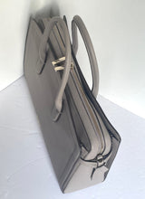 Load image into Gallery viewer, Kate Spade Knott Commuter Bag Laptop Tote Womens Taupe Large Leather Work Bag