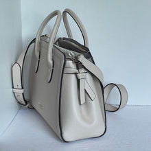 Load image into Gallery viewer, Kate Spade Knott Medium Crossbody Satchel Cream Leather Shoulder Bag Milk Glass