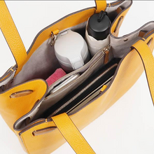 Load image into Gallery viewer, Kate Spade Large Lane Satchel Yellow Pebbled Leather Hobo Bag Rare