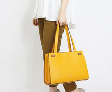 Load image into Gallery viewer, Kate Spade Large Lane Satchel Yellow Pebbled Leather Hobo Bag Rare