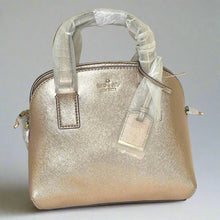 Load image into Gallery viewer, Kate Spade Lottie Rose Gold Small Crossbody Bag Leather Satchel ORGPKG