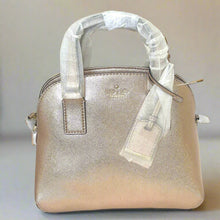 Load image into Gallery viewer, Kate Spade Lottie Rose Gold Small Crossbody Bag Leather Satchel ORGPKG