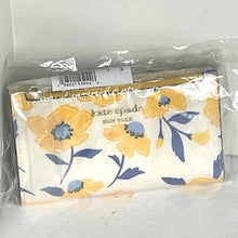 Load image into Gallery viewer, Kate Spade Morgan Sunshine Floral Small Slim Bifold Wallet Cream Yellow Compact