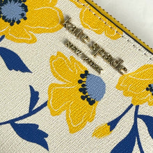 Load image into Gallery viewer, Kate Spade Morgan Sunshine Floral Small Slim Bifold Wallet Cream Yellow Compact