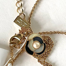 Load image into Gallery viewer, Kate Spade Necklace Pearl Choker Pendant Womens Floral Blossom 12K Gold-Plated