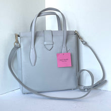 Load image into Gallery viewer, Kate Spade North South Essential Mini Tote Crossbody Gray Small Leather
