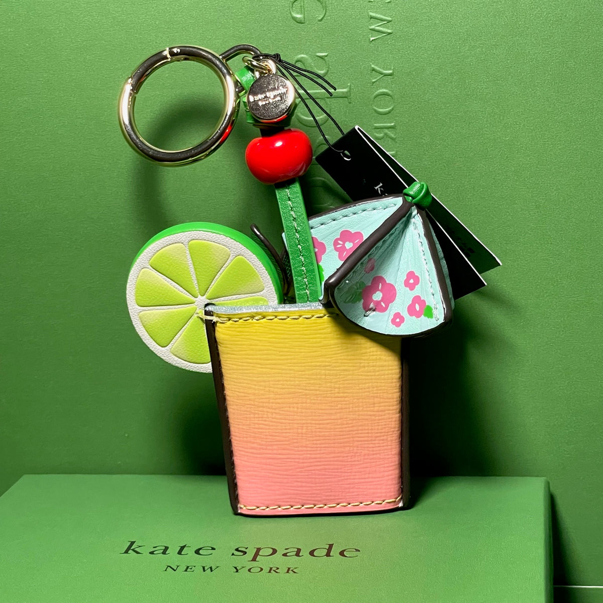 Kate spade bag charm online