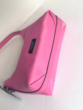 Load image into Gallery viewer, Kate Spade Sam Icon KSNYL Pink Nylon Small Shoulder Bag 90s Top Zip Leather