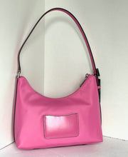 Load image into Gallery viewer, Kate Spade Sam Icon KSNYL Pink Nylon Small Shoulder Bag 90s Top Zip Leather
