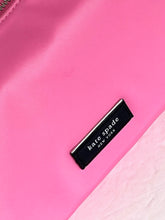 Load image into Gallery viewer, Kate Spade Sam Icon KSNYL Pink Nylon Small Shoulder Bag 90s Top Zip Leather