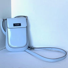 Load image into Gallery viewer, Kate Spade Sam Icon North South Phone Crossbody Blue 90s Bag Spazzolato