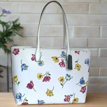 Load image into Gallery viewer, Kate Spade Sutton Large Tote Tulip Toss Cream Floral Shoulder Bag Convertible