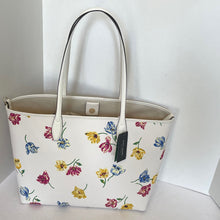 Load image into Gallery viewer, Kate Spade Sutton Large Tote Tulip Toss Cream Floral Shoulder Bag Convertible
