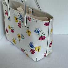 Load image into Gallery viewer, Kate Spade Sutton Large Tote Tulip Toss Cream Floral Shoulder Bag Convertible
