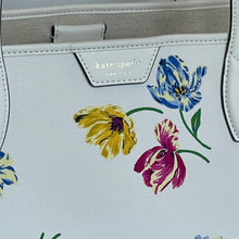 Load image into Gallery viewer, Kate Spade Sutton Large Tote Tulip Toss Cream Floral Shoulder Bag Convertible