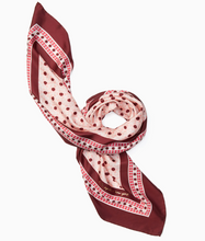 Load image into Gallery viewer, Kate Spade Women's Square Floral Moroccan Tile Silk 33 x 33in Pink Scarf