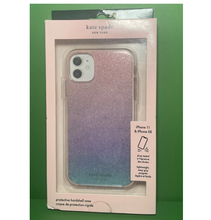 Load image into Gallery viewer, Kate Spade iPhone 11 XR Case Purple Ombre Glitter Hard Shell Bumper Pink