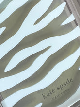 Load image into Gallery viewer, Kate Spade iPhone 14 13 Case White Zebra Clear Hardshell Bumper 6.1" Cover