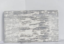 Load image into Gallery viewer, Kurt Geiger Kensington Crossbody Clutch White Leather Snake Print Wallet