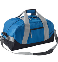 Load image into Gallery viewer, LL Bean Adventure Duffle Medium Blue Nylon Water Resistant Tote Bag Carry On