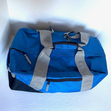 Load image into Gallery viewer, LL Bean Adventure Duffle Medium Blue Nylon Water Resistant Tote Bag Carry On