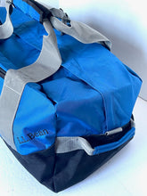 Load image into Gallery viewer, LL Bean Adventure Duffle Medium Blue Nylon Water Resistant Tote Bag Carry On