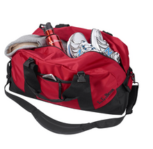 Load image into Gallery viewer, LL Bean Adventure Duffle Medium Gray Nylon Water Resistant Tote Bag Carry On