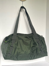 Load image into Gallery viewer, LL Bean Stowaway II Duffle Bag Small Ultra Packable Green Nylon Shoulder Tote