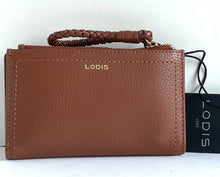 Load image into Gallery viewer, Lodis Wallet Womens Brown Small RFID Leather Bifold Snap Isabella ID Coin Zip