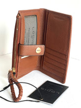 Load image into Gallery viewer, Lodis Wallet Womens Brown Small RFID Leather Bifold Snap Isabella ID Coin Zip