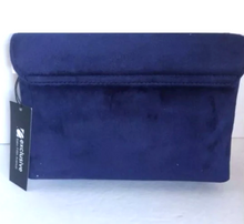Load image into Gallery viewer, Loeffler Randall Clutch Crossbody Womens Purple Foldover Lock Velvet Rhinestone
