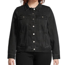 Load image into Gallery viewer, Madewell Jacket Womens 1X Black Denim Plus Size 100% Cotton, Lunar Wash