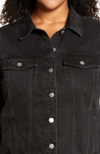 Load image into Gallery viewer, Madewell Jacket Womens 1X Black Denim Plus Size 100% Cotton, Lunar Wash