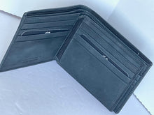 Load image into Gallery viewer, Mancini Wallet RFID Mens Large Gray Leather Double Billfold Bifold Center Wing ID