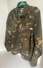 Load image into Gallery viewer, North Face Sweater Mens Large Quarter Zip Pullover Fleece Green Camo Funnel Neck