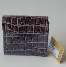 Load image into Gallery viewer, Patricia Nash Wallet Womens RFID Bifold ID Reiti Croc Embossed Brown Leather