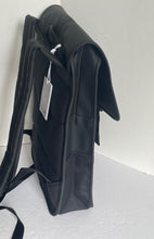 Load image into Gallery viewer, RAINS Buckle Mini Backpack Waterproof Black Laptop Sleeve Vegan Adjustable Unisex