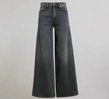 Load image into Gallery viewer, Rag Bone Sofie Crop Wide Leg Jeans Womens 27 Black High Rise Stretch