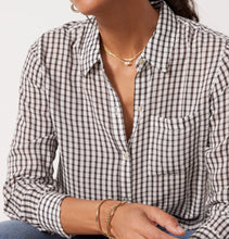 Load image into Gallery viewer, Rails Josephine Shirt Womens Small Black Gingham Long Sleeve Lightweight