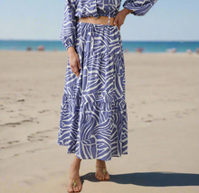 Load image into Gallery viewer, Rails_Mary_Midi_Skirt_Small_Blue_Aline_C