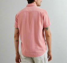 Load image into Gallery viewer, Rails Paros Linen Blend Shirt Mens XL Short Sleeve Pink Button-Up Lightweight