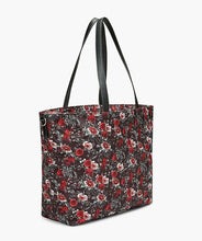 Load image into Gallery viewer, Rebecca Minkoff Large Nylon Tote Baby Diaper Bag; with Changing Pad in Black Floral Print