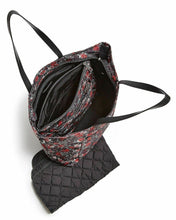 Load image into Gallery viewer, Rebecca Minkoff Large Nylon Tote Baby Diaper Bag; with Changing Pad in Black Floral Print