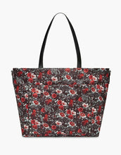 Load image into Gallery viewer, Rebecca Minkoff Large Nylon Tote Baby Diaper Bag; with Changing Pad in Black Floral Print