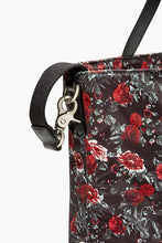 Load image into Gallery viewer, Rebecca Minkoff Large Nylon Tote Baby Diaper Bag; with Changing Pad in Black Floral Print