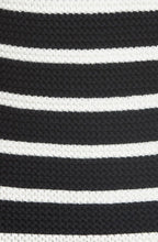 Load image into Gallery viewer, Rebecca Taylor Sweater Womens Small Black Boat Neck Elbow Sleeve Stripe Cotton Wool