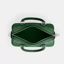 Load image into Gallery viewer, Coach Rowan Satchel Bag Medium Signature Canvas Jade CV961 Crossbody Green