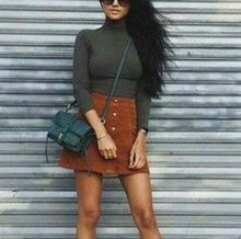 Load image into Gallery viewer, She Lo Crossbody Womens Small Green Leather Moto Camera Bag Shoulder