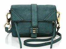 Load image into Gallery viewer, She Lo Crossbody Womens Small Green Leather Moto Camera Bag Shoulder