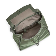 Load image into Gallery viewer, Skagen Backpack Womens Large Green Nylon Leather Drawstring Medium Ebba